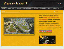 Tablet Screenshot of fun-karting.com
